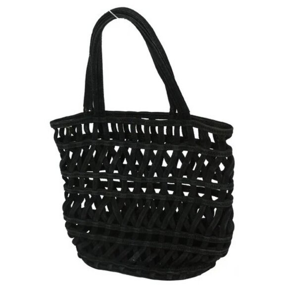 PRADA BLACK SUEDE HANDBAG YQ02428 BNN09 - Picture 2 of 7